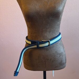 Banana Republic Blue and Green Belt Stylish Accessory